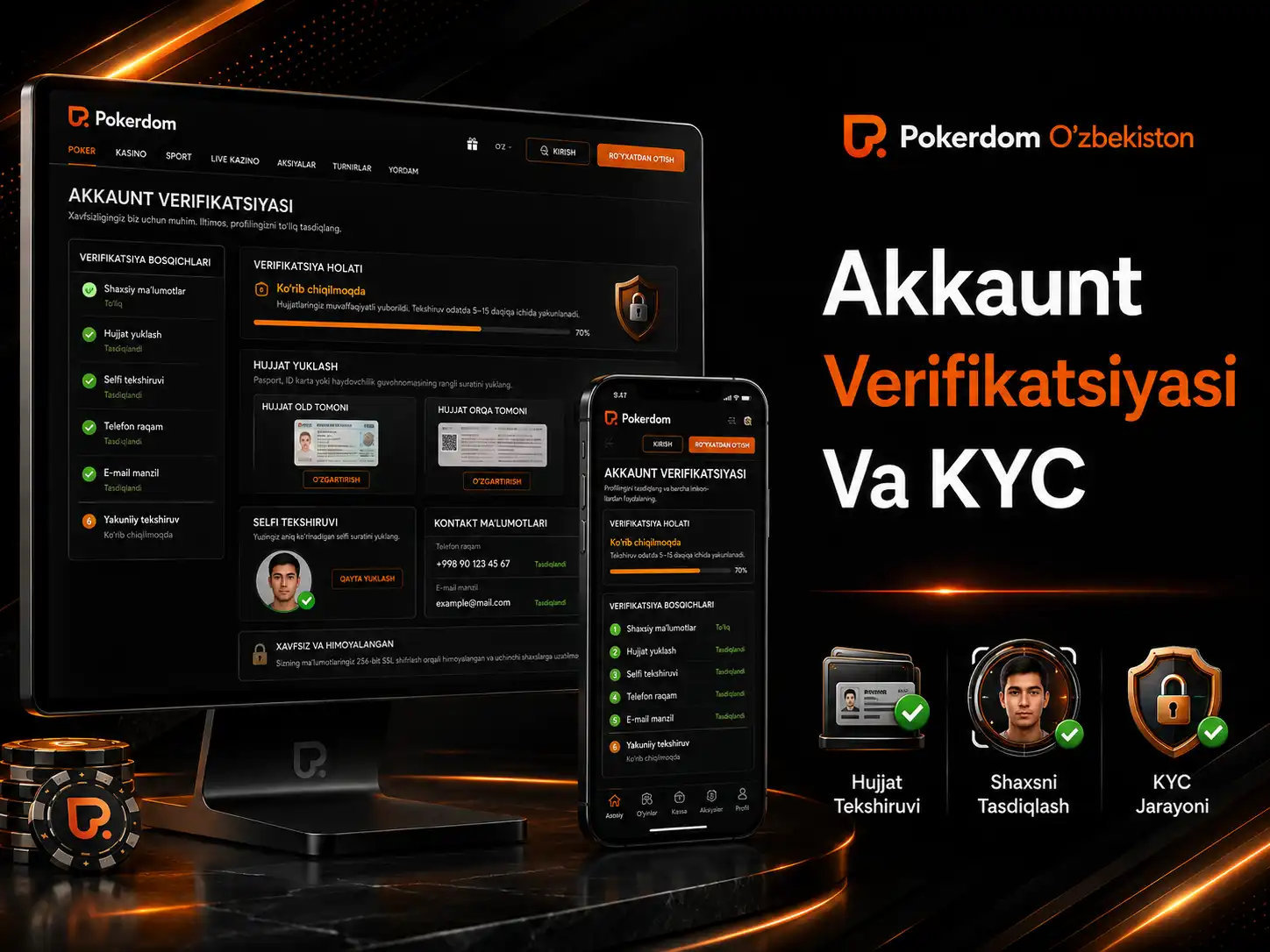 Akkaunt Verifikatsiyasi Va KYC