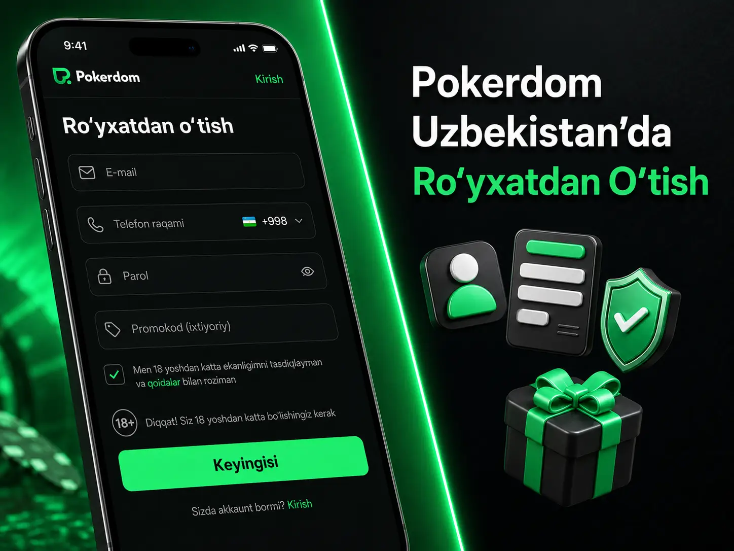 Ro‘yxatdan o‘tish tartibi